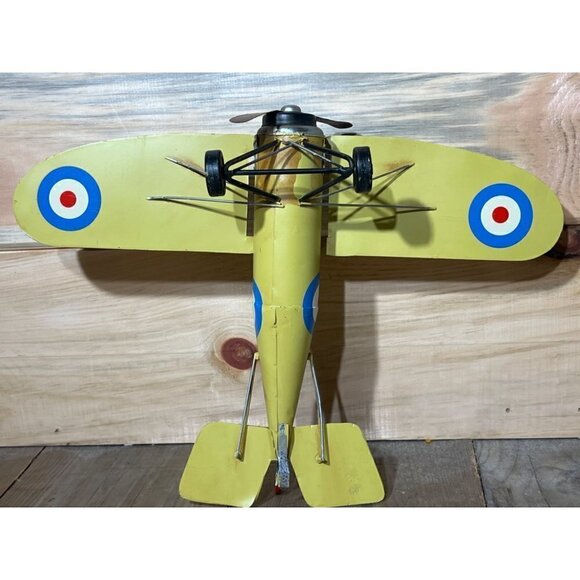 VINTAGE Metal ROYAL AIR FORCE Model AIRPLANE Collectable Decorative Toy  - Picture 6 of 8